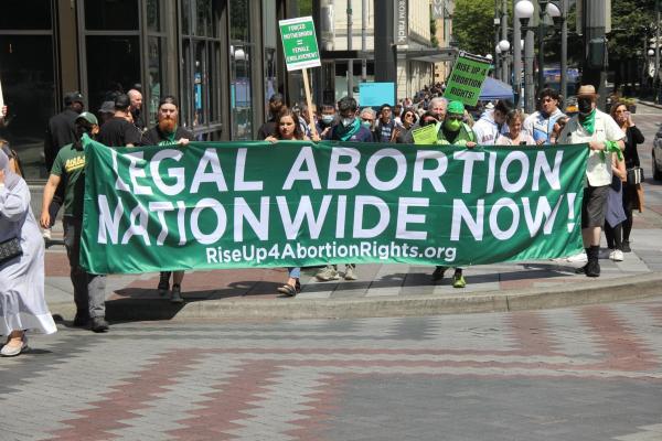 July 23, RU4AR activists protest in Seattle.