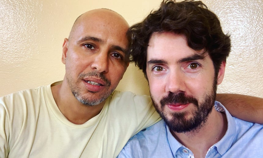 Mohamedou Ould Salahi, left, with Laurence Topham