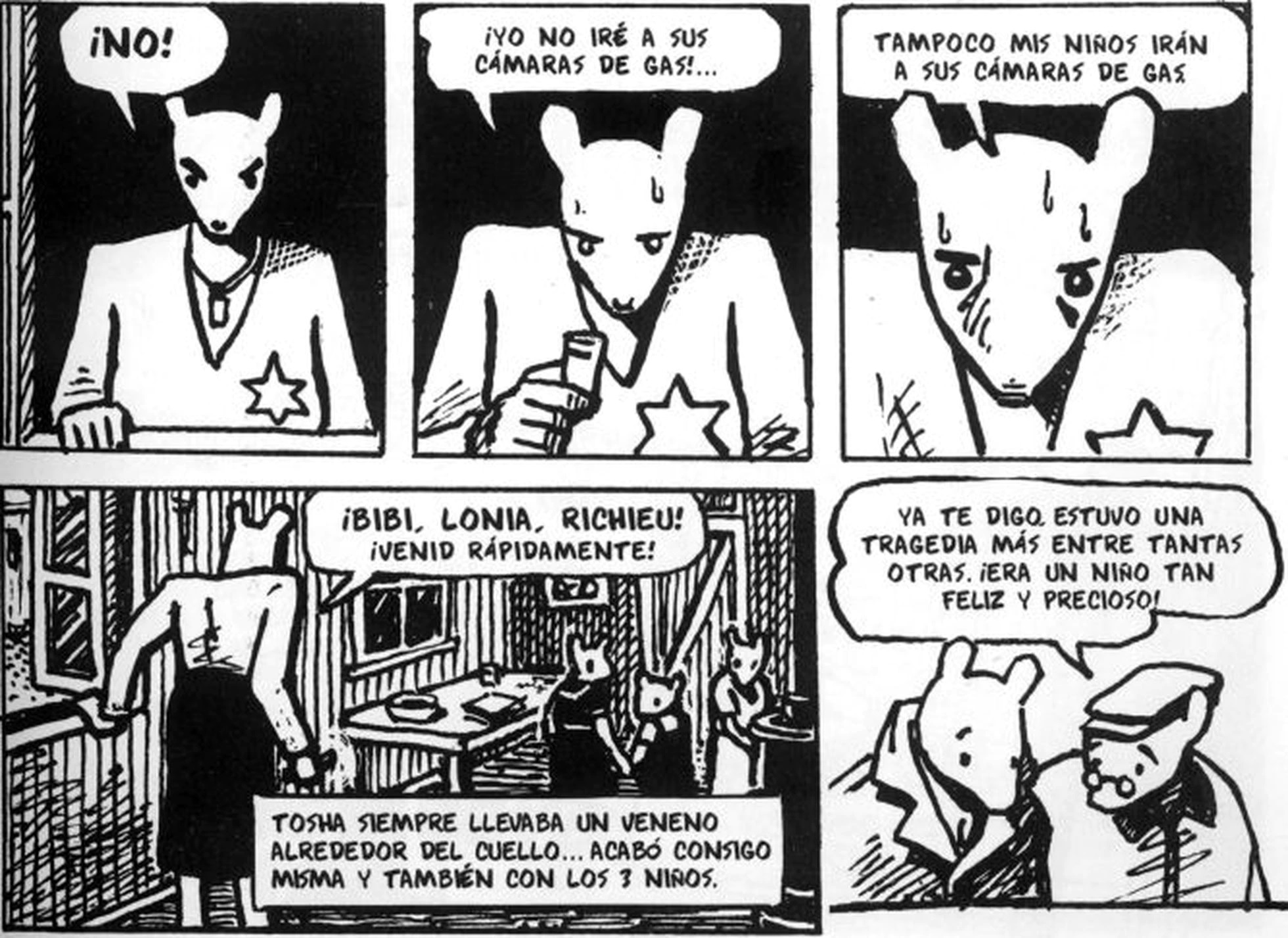 Vietas del cmic 'Maus', de Art Spiegelman.