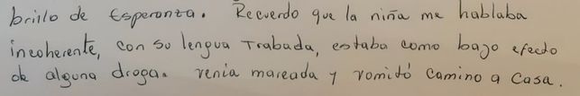 La ta de Destinee escribi sobre la condicin en cual lleg la pequea al bajar del del avin en Miami.