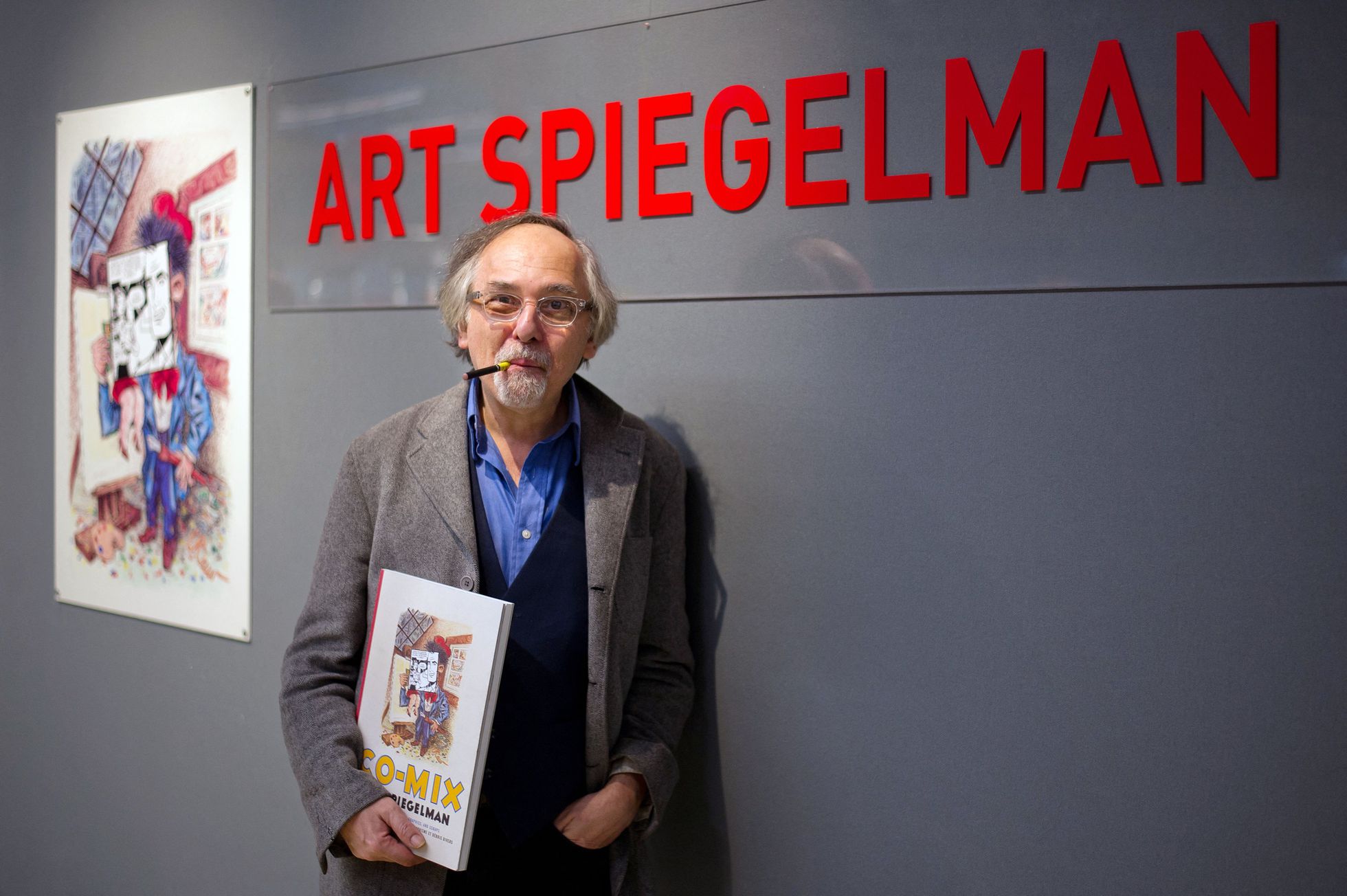 Art Spiegelman en el centro Pompidou de Pars en 2012.