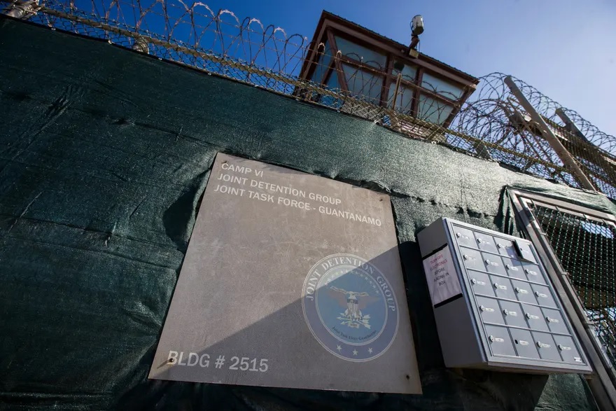 The control tower of Camp VI detention facility at Guantnamo Bay naval base.